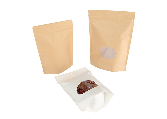 Biodegradable Coffee Pouches Customized Coffee Bags With Window