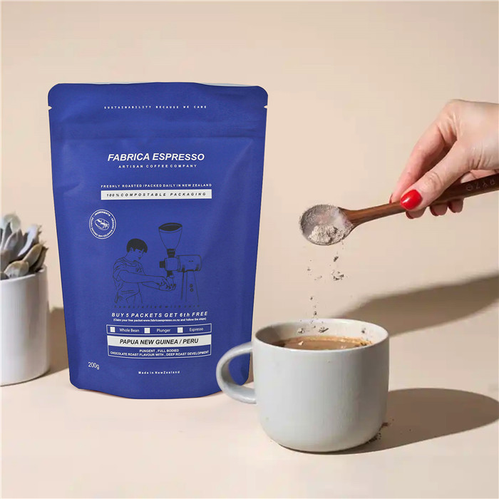 custom coffee bags printed flat bottom coffee bags design with zipper and valve online