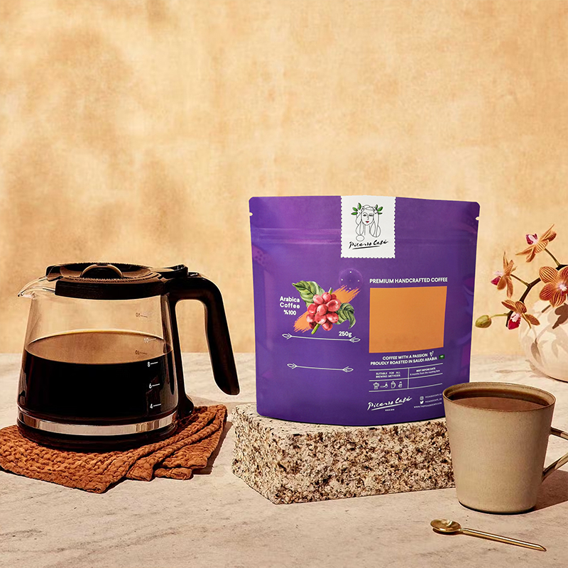 Eco Printed Coffee Bean Packaging Bags with Valve Wholesale