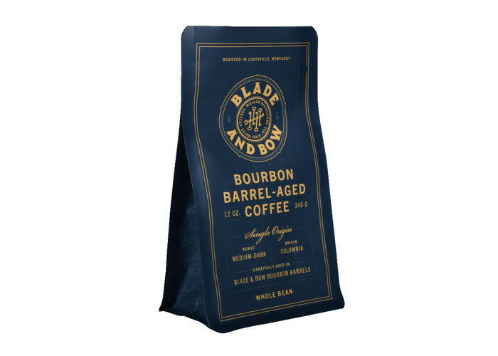 Low Moq Black Matte Printed Plastic Coffee Bags Wholesale Recycled Coffee Bean Bags