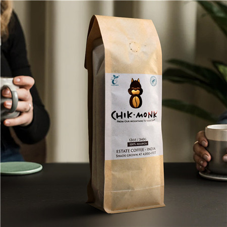 custom Custom Logo Printed Hot Stamp 5 lb Black Kraft Paper Coffee Bags online