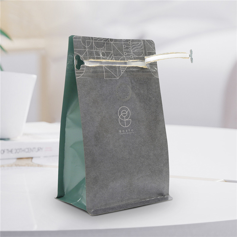 custom Best Price Zipper Top Foil Lined 1kg 4 oz Kraft Paper Coffee Bags with Valve online