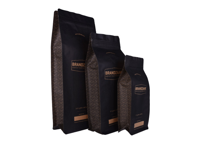 custom Bio Based Eco Friendly Compostable Coffee Bean Bags Stand Up Pouches With Valve online