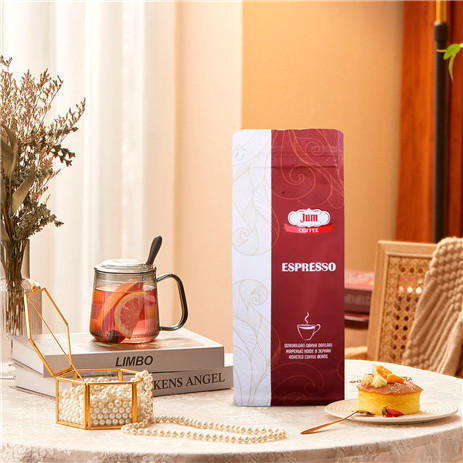 Red kraft paper coffee bags