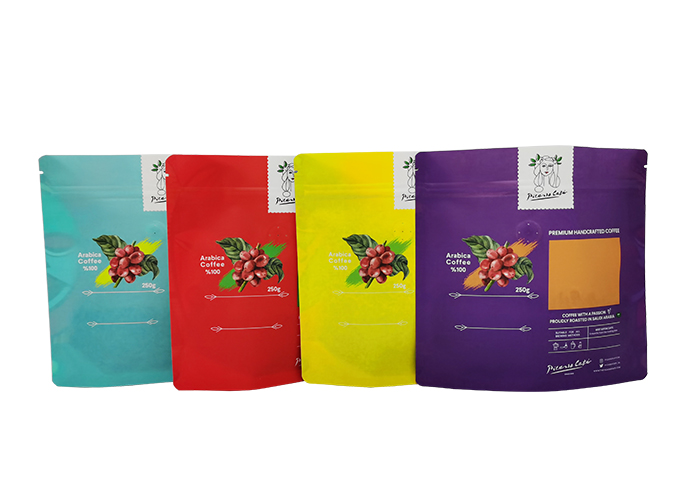 custom Unique Resealable zip lock Types of Coffee Packaging Bags online