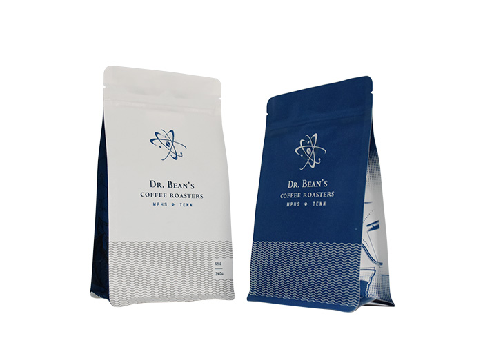 Custom Printed Printing Zipper Lock Coffee Bean Packaging Pouches