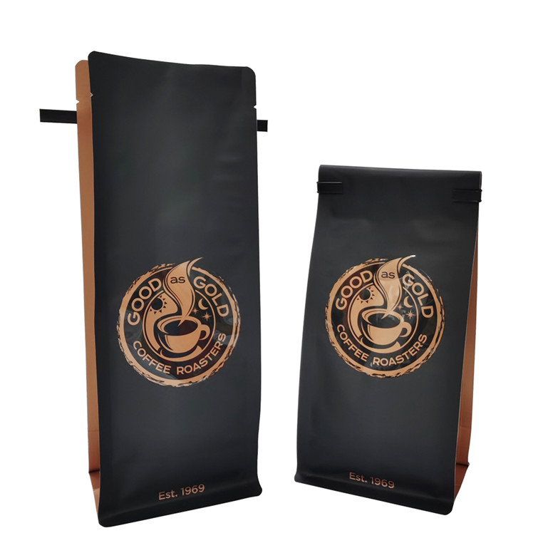 Oem Aluminum Foil Resealable Coffee Bag Packaging Coffee Bags With Valve And Zipper