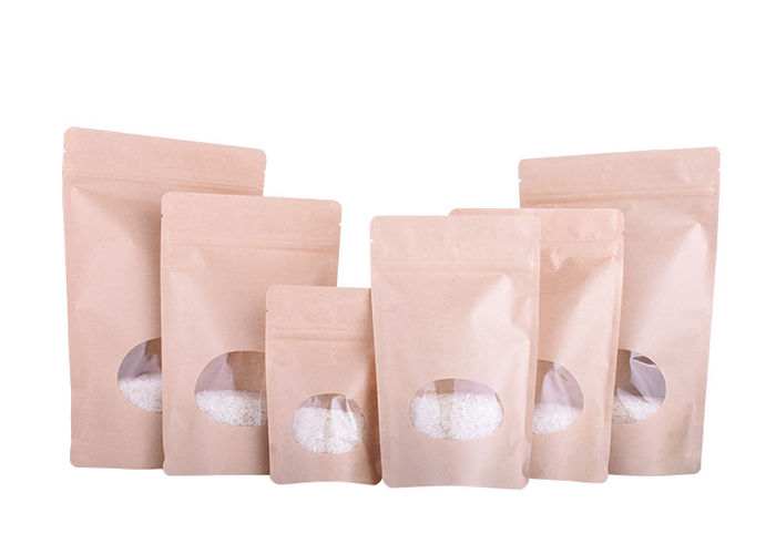 custom China Supplier Heat Seal Custom Ziplock Brown Kraft Paper Coffee Bean Coffee Bags online