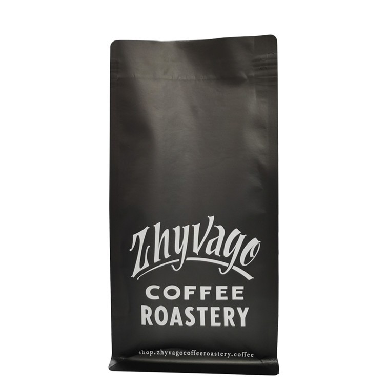 custom Custom Logo Laminated Coffee Bag Printing Matte Black Coffee Bags Near Me online