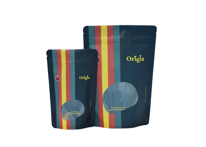 Logo Printing Stand Up Ziplock Paper Coffee Bags with Window