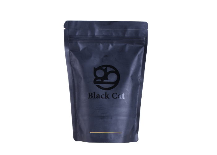 Factory Price OEM Stand Up Plastic Matt Black Coffee Tea Bags