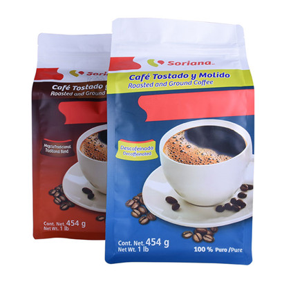 custom Wholesale Biodegradable Paper Cheap Flat Bottom Coffee Bags online