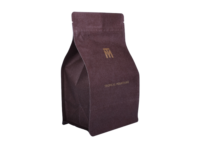 custom Custom Unique Kraft Flat Bottom Pouch Coffee Packaging Bags Design online