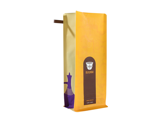 OEM Custom Printed Innovative Gusset Coffee Beans Bag Packaging