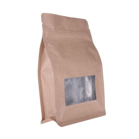 custom Pouch Kraft Paper Coffee Foil Bags Flat Bottom Pouch With Valves For Tea Nut Food online