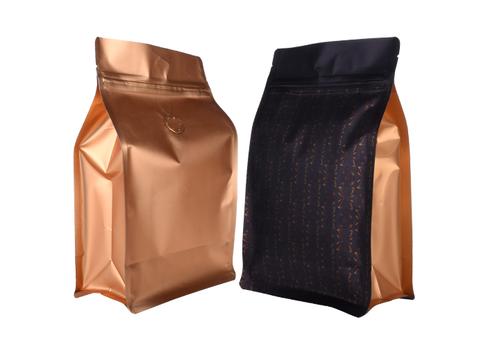 custom Laminated Recycle Aluminum Foil Side Gusset Coffee Bags with Valve online