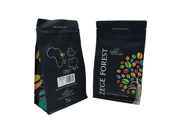 custom Laminated Zip Top Standing Digital Printed Aluminum Foil Coffee Bags online