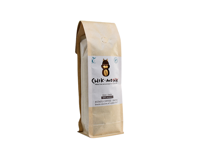 Low Carbon Footprint Stand Up Fully compostable coffee bags wholesale