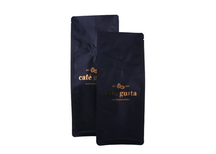 custom Top Zip Plastic Hot Stamping Resealable 1 kg Coffee Bags with Degassing Valve online