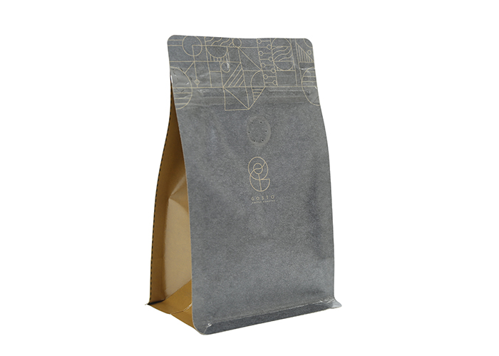 custom Environmentally Friendly Resealable Stand Up Degassing Valve Recyclable Coffee Bags online