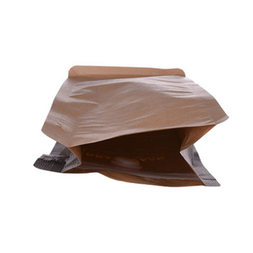 Resealable Box Pouch Self-Standing Flat Bottom Coffee Bags With Flat Base With Valve