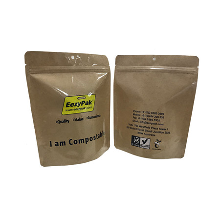 custom Custom Kraft Paper 12 Oz Sustainable Stand Up Biodegradable Coffee Bags Wholesale online