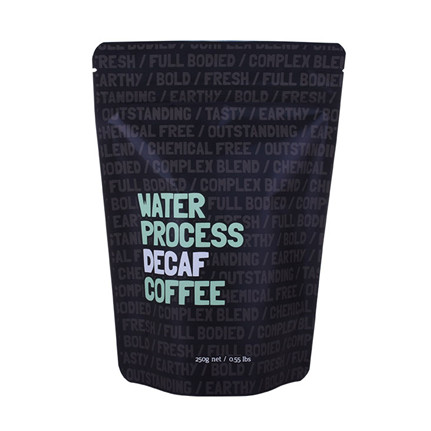 custom Custom Logo Printed Matte Black Stand Up Coffee Plastic Bag online