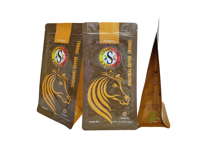 custom Premium Quality Sustainable Resealable 250 Grams Printed Coffee Bags with Valve online