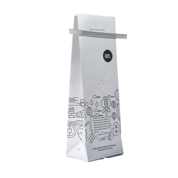 Oxygen Barrier Compostable Coffee Bags With Tin Ties