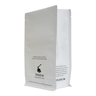 custom Side Gusset Flat Bottom Printed Stand-Up Zipper Coffee Bags With Tin Tie online