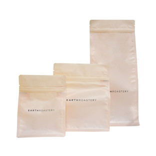 Starch-Based Natural Compostable Coffee Bags With Water-Based Coating