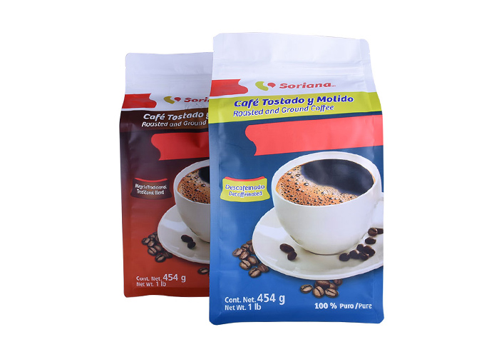 custom Gravure Printing Quad Seal 1kg Custom Printed Small Coffee Pouches with Valve online