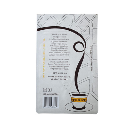 Specialty Anti-Static Coating Quad Seal Custom Coffee Bags For Coffee Shops