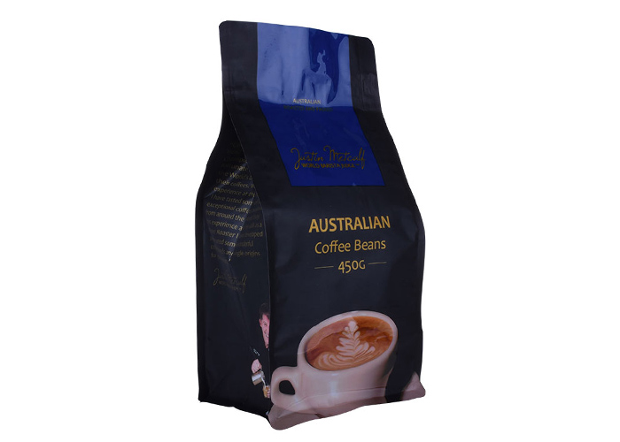 custom High Barrier Reclosable Custom Printed Mylar Foil Coffee Bags with Valve online