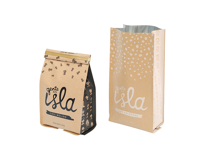 Customizable Flat Bottom Tin Tie Recyclable Foil Mylar Coffee Bags