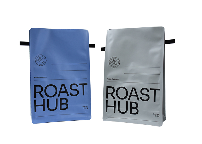 Customizable Flat Bottom Tin Tie Recyclable Foil Mylar Coffee Bags