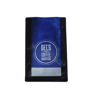 Embossed Logo Side Gusset Durable Mylar Coffee Bags With Card Slot