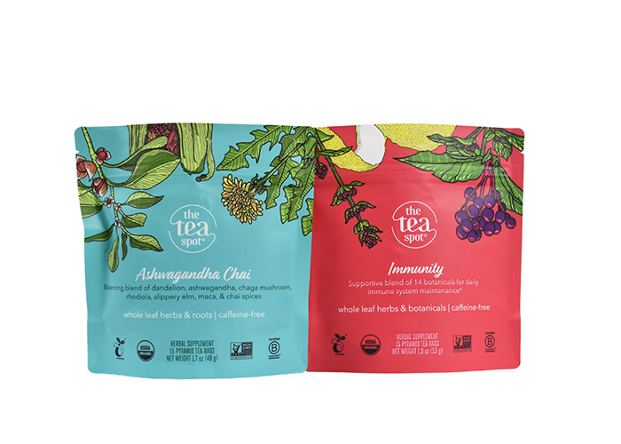 Custom Design Resealable Zipper Best OEM Organic Tea Coffee Plastic Bags