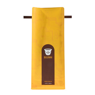 custom Matte Finish Brown Paper Coffee Bags With Tin Tie online