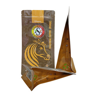 Resealable Gusseted Coffee Bags With Degassing Valve