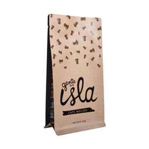 custom Small Batch Brown Paper Coffee Bags With Resealable Closures online