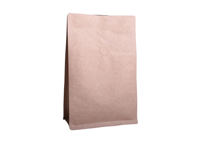 Ready To Ship Stock Kraft Paper White Bags for Coffee