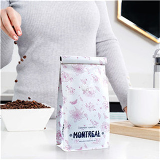 Airtight Foil-lined Laminated white coffee bag