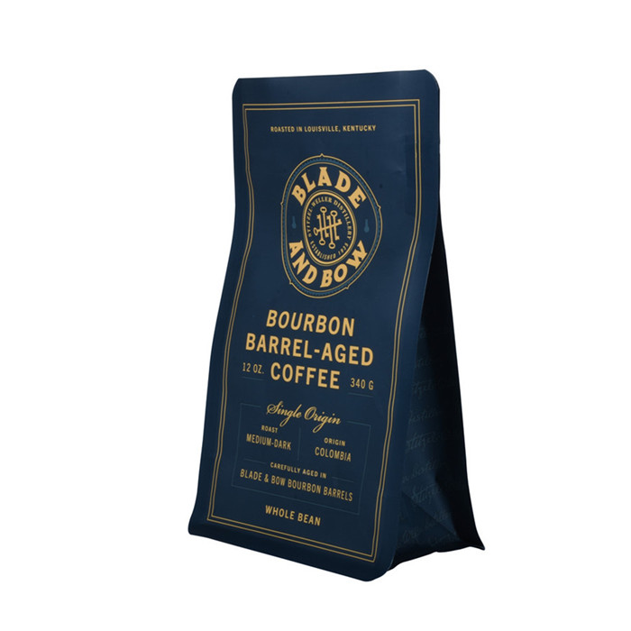 12 Oz  Kraft Side Gusset Biodegradable Coffee Bag